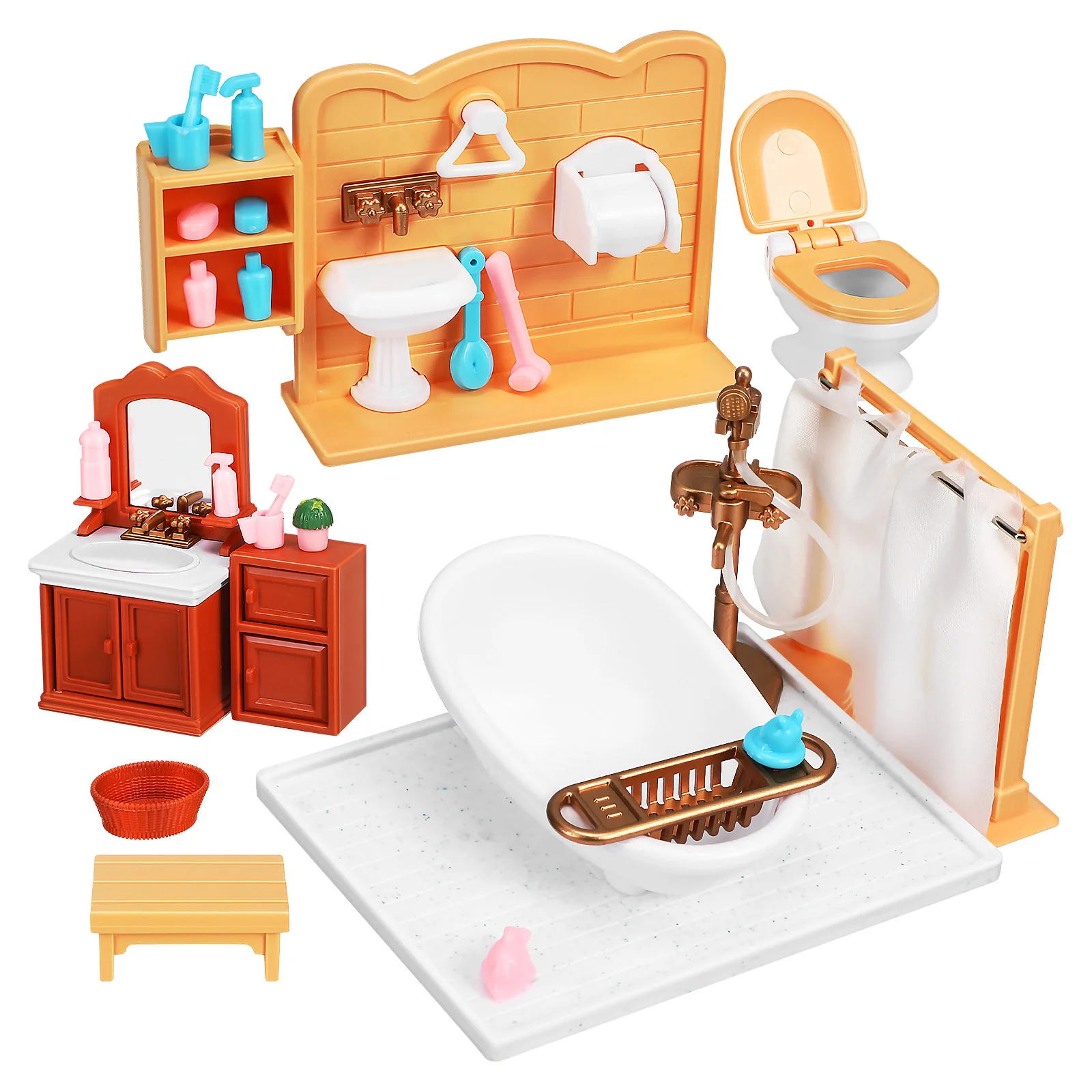 

Маленькая мебель, модель домика для кукольного домика, ванной комнаты, мини декор, аксессуары для кукол, игрушка