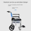Shower Commode Toilet with Wheels,Hand Pushed Adjustable Height, No Installation  Portable Shower Chair, Commode Chair on Wheels 4