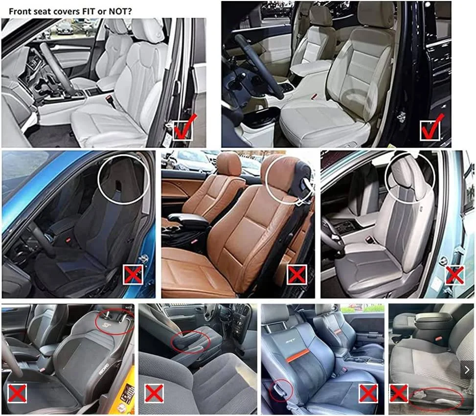 Autositzbezüge Komplettset Vordersitz Geteilt Rücksitzbank Für Auto Universal Stoff SUV Limousine Van Autoinnenraumbezüge – Detail 11