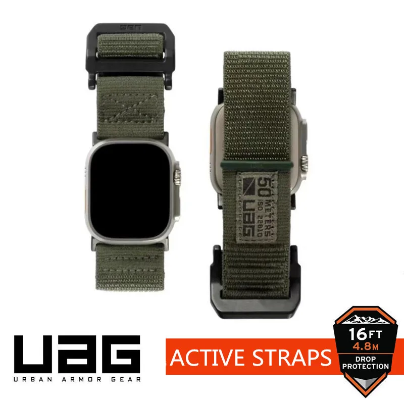 Urban Armour Gear Uag Actieve Bandjes Nylon Band Voor Apple Watch Serie 8 7 6 Se 2 5 Band 49Mm Ultra 45Mm 44Mm 42Mm 41Mm 40Mm 38Mm