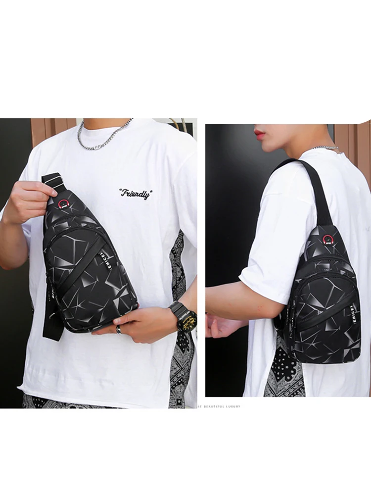 Shoulder Crossbody Bag For Men Short Travel Messenger Chest Bag Light Outdoor Sport Recreation Lovers Single Shoulder Bag