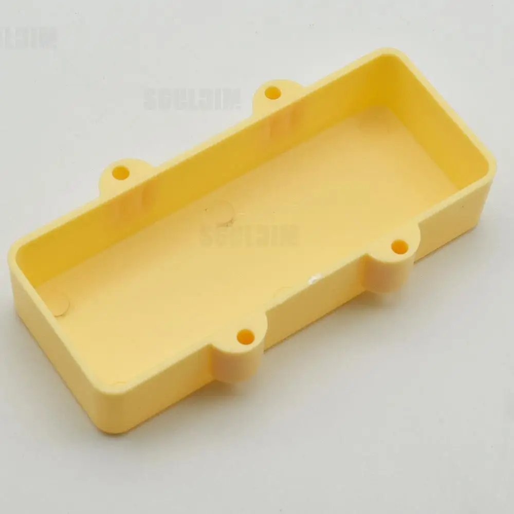4 5 String Sealed Electric Bass Pickup Cover Solid ABS Pickup Cover 96/113.9mm Black/White/Yellow 2pcs