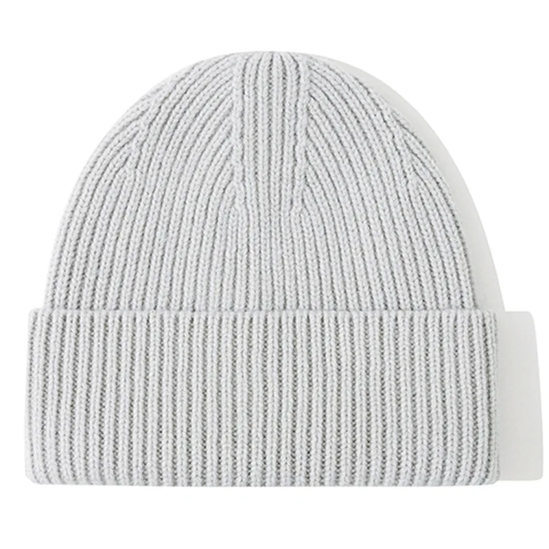 100% Merino Wool Winter Beanie Unisex Soft Knit Hat