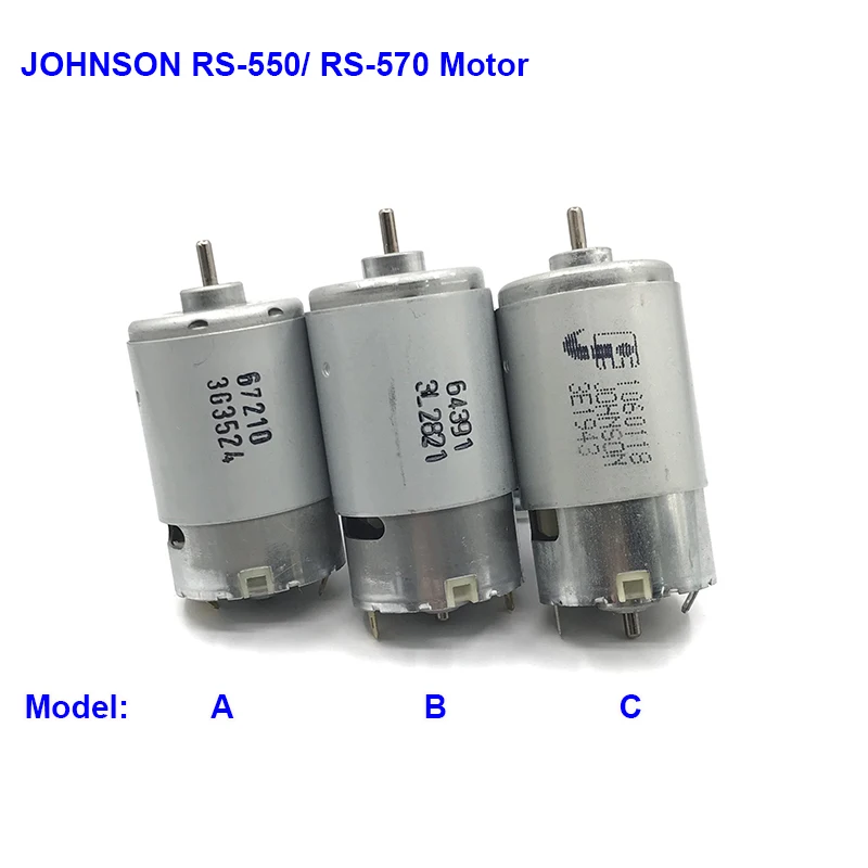 JOHNSON RS-550/ RS-570 двигатель постоянного тока 14,4 в 19,6 в 24 в высокоскоростной 12200 об/мин-20000 ОБ/мин 57 мм/65 мм мини-вентилятор охлаждения двигателя для электродрели