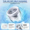 Portable Washing Machine, 17.8Lbs Capacity Full-Automatic Portable Washer, 2.4Cu.ft Washer and Dryer Combo with Drain Pump, 10 P 5