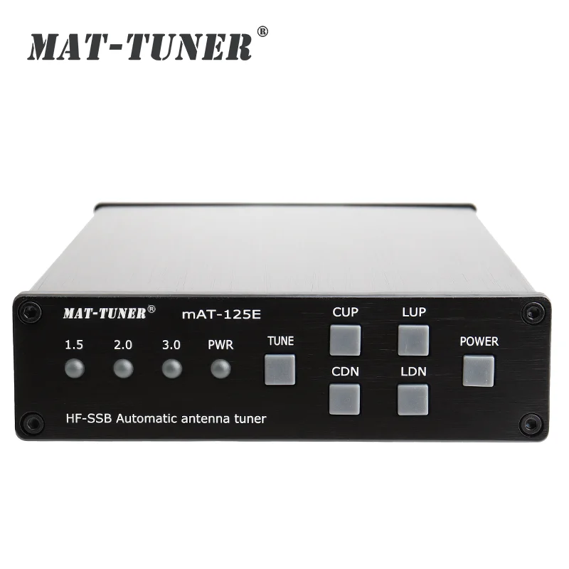 MAT-125E General Automatic Antenna Tuner For Amateur with ICOM YAESU KENWOOD usota atu usdx hf qrp sdr transceiver built in atu 100 antenna tuner with dual oled displays 8 bands design support pc software control