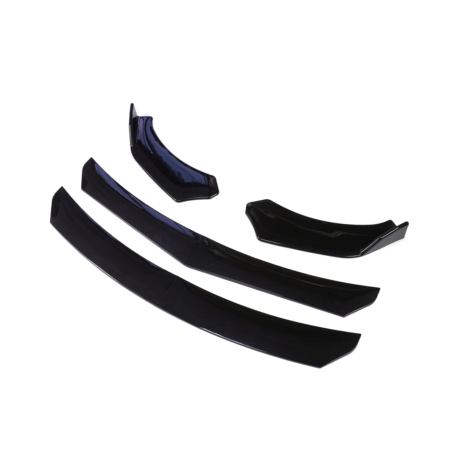 Car Front Bumper Lip Body Kit Spoiler Splitter Diffuser 4PCS Adjustable Universal Carbon Fiber Canard Splitter for BMW for Honda
