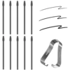 10Pcs Marker Pen Tips Nibs For Remarkable 2 Stylus Pen Replacement Soft Nibs/Tips Black with Removal Tool-Pointed Tip 1