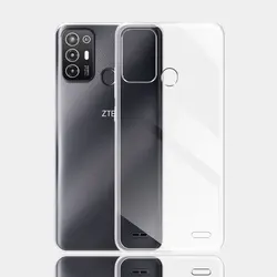 Ultra Thin Silicone Soft TPU Clear Back Case Cover for ZTE Blade A52 (Clear)