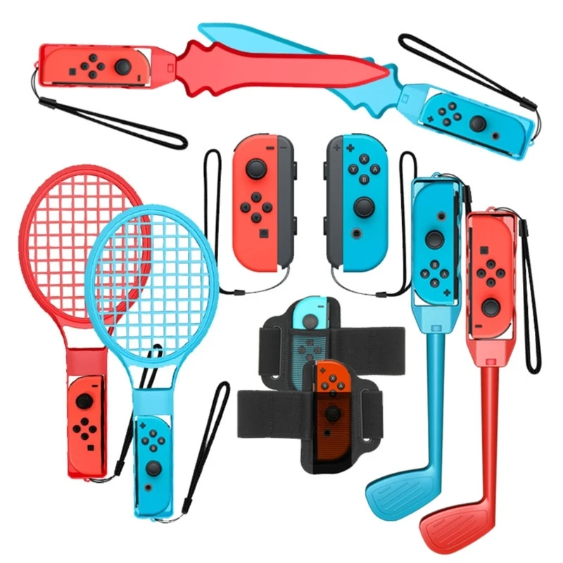 H37E Sports Pack for Switch with Football Leg Strap Wristband Badminton Wriststrap