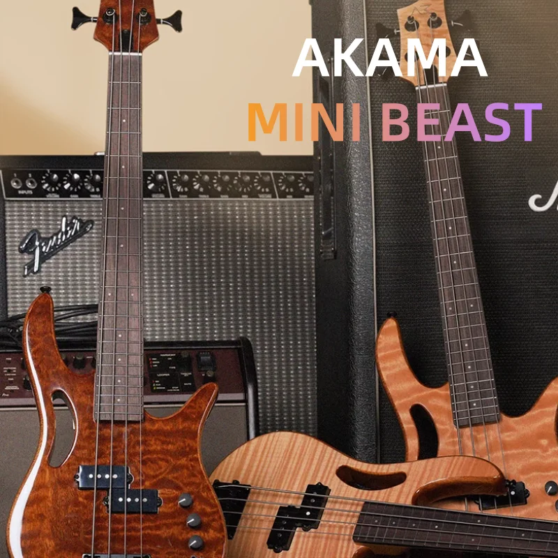 AKAMA Mini Silent Bass – 4-String Electric Bass - AliExpress 18