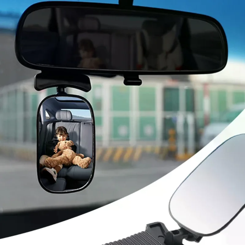 안전 운전 360도 회전 가능한 유아용 자동차 거울; 차량용 조절 가능한 뒷좌석 어린이 모니터