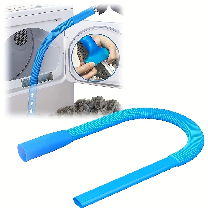 1Pc Drying Machine Exhaust Cleaner Hose - Flexible Yarn with Elastic Connector for Cleaning Vacuum Hose Accessories
