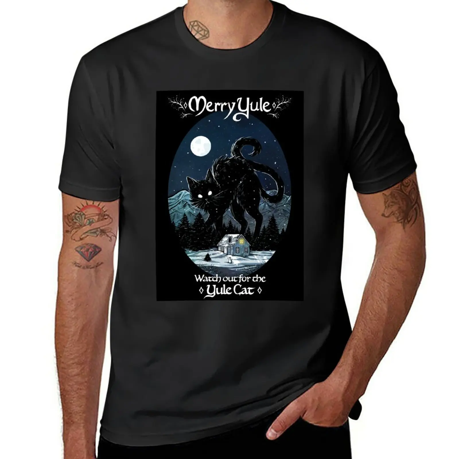 

Yule Cat T-Shirt cute tops customs plus size tops t shirts for men cotton