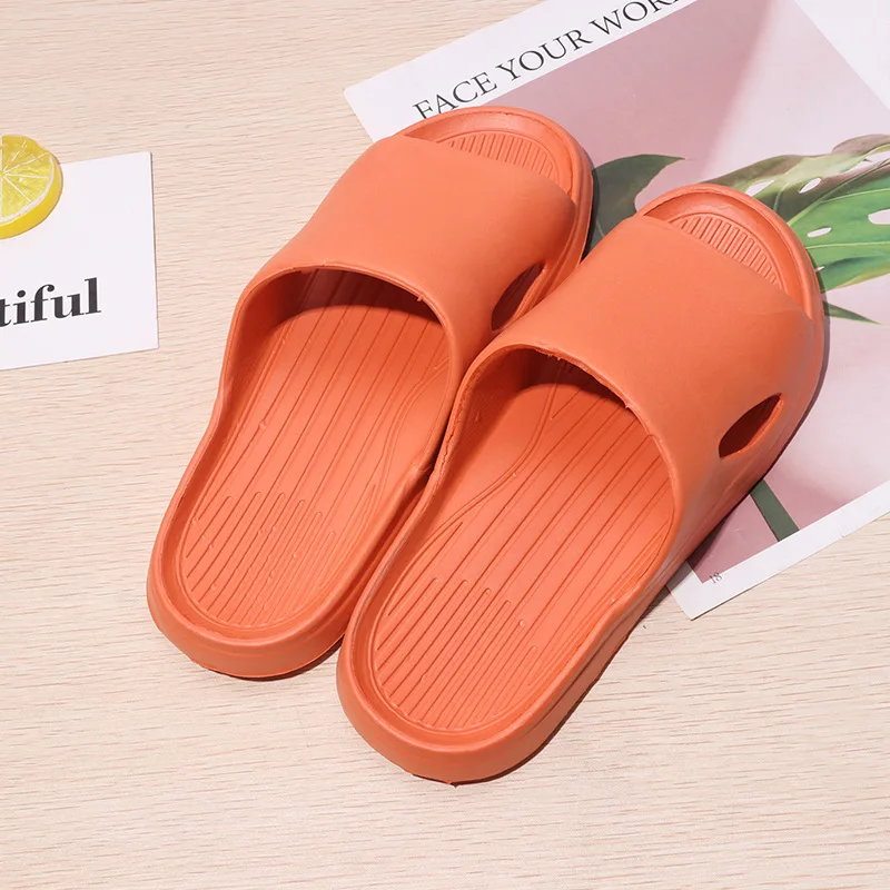 

C118 home solid color men's and women's four seasons slippers_EVA material stepping on shit feeling home slippers non-slip