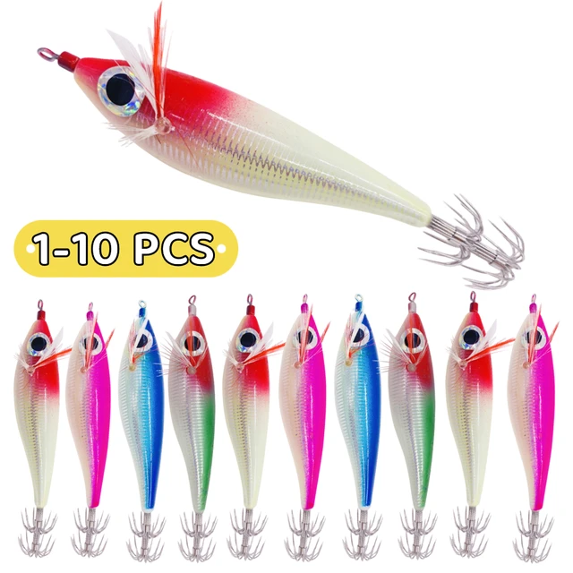 5pcs/Pack 20 Colors Optional Luminous Octopus Bait, Soft Plastic