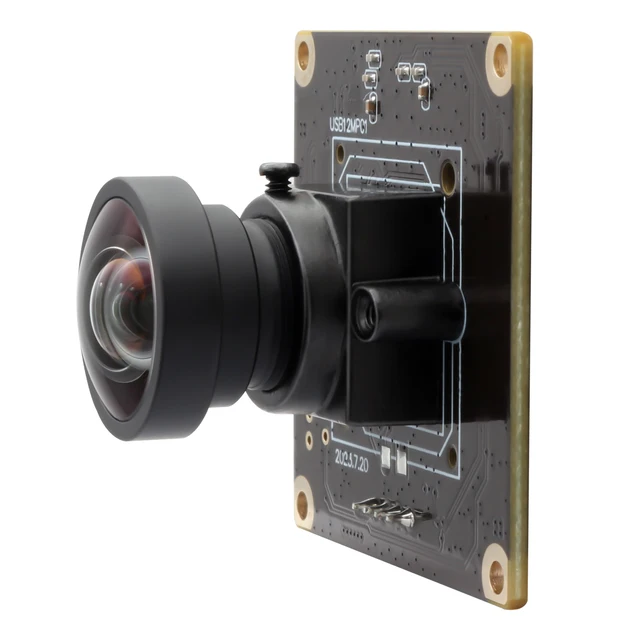 ELP 12MP Wide Angle No Distortion 1080P 120fps USB Camera Module IMX577 Industrial Lightburn Camera For High Speed Moving