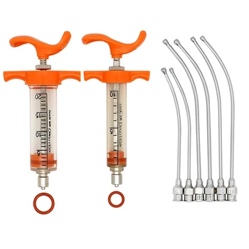 조류 수유 주사기, 10ml, 20ml, 사육 크롭 바늘, 약물 튜브 케이지, 새 쥐 앵무새 새 먹이 주사기