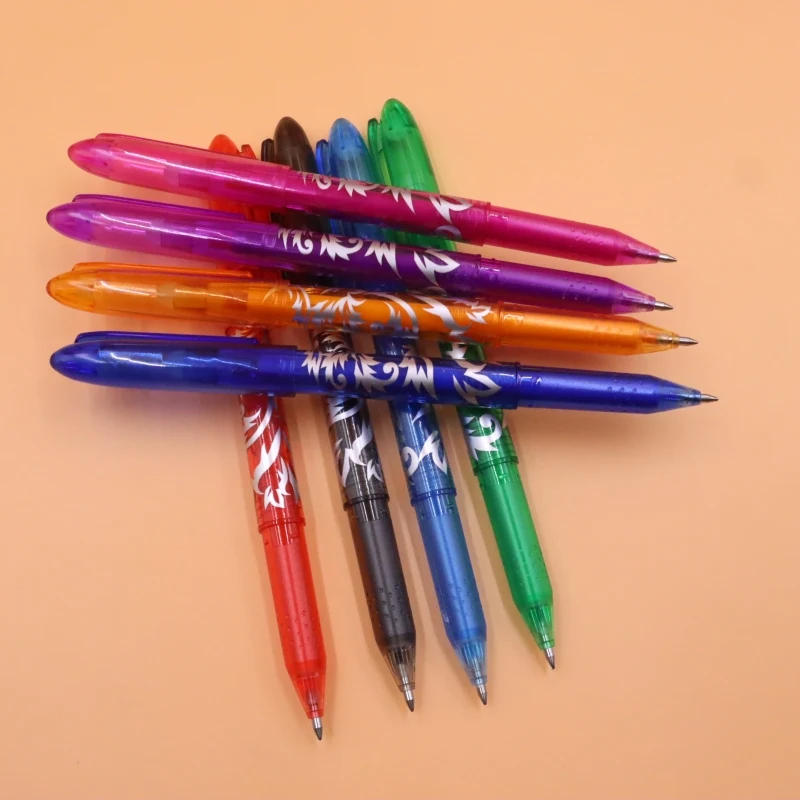 8 Penne A Sfera Cancellabili, Penne Gel, 0,5 Mm, Adatte Per - Foto 3