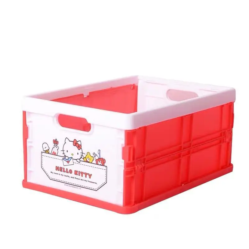 キティHello Kitty プラスチックコンテナ 楽天市場】ハローキティ 折りたたみコンテナ サンリオ キティ