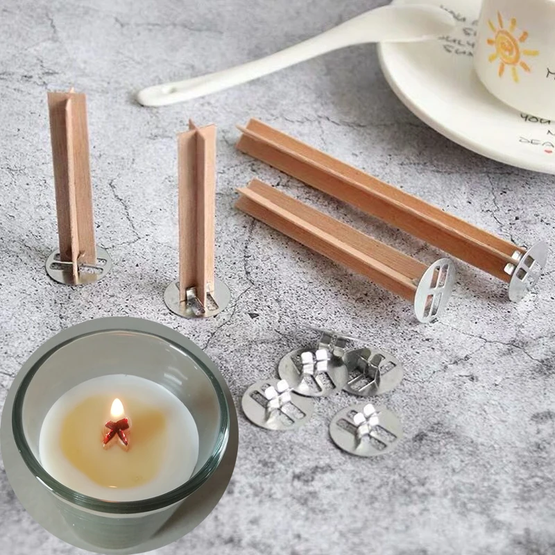 20pcs Wooden Candle Wick Holders Scented Candle Maker DIY Candle Wick  Centering Sets for Handmade Candle Making Accessories - AliExpress