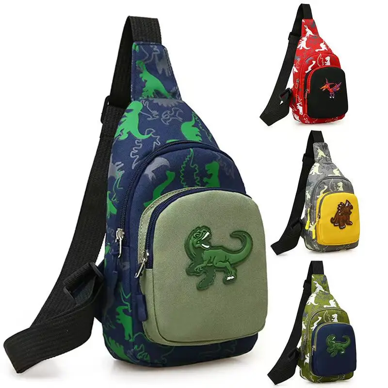 Cute Dinosaur Canvas Sling Bag 1