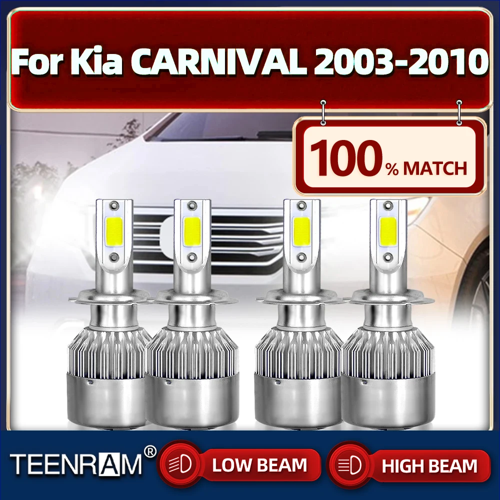 

LED Headlights 40000LM High Low Beam Auto Lamp Plug and Play Car Lights For Kia CARNIVAL 2003 2004 2005 2006 2007 2008 2009 2010