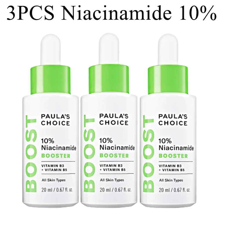 

3PCS Paula's Choice BOOST 10% Niacinamide Booster With Vitamin B3 And Vitamin C Serum Pore Minimize Face Makeup 20ml