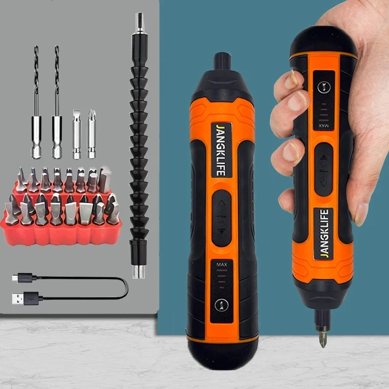 Cordless Electric Screwdriver Rechargeable 1300mah Lithium Battery Mini Drill 3.6V Power Tools Set Household Maintenance Repair