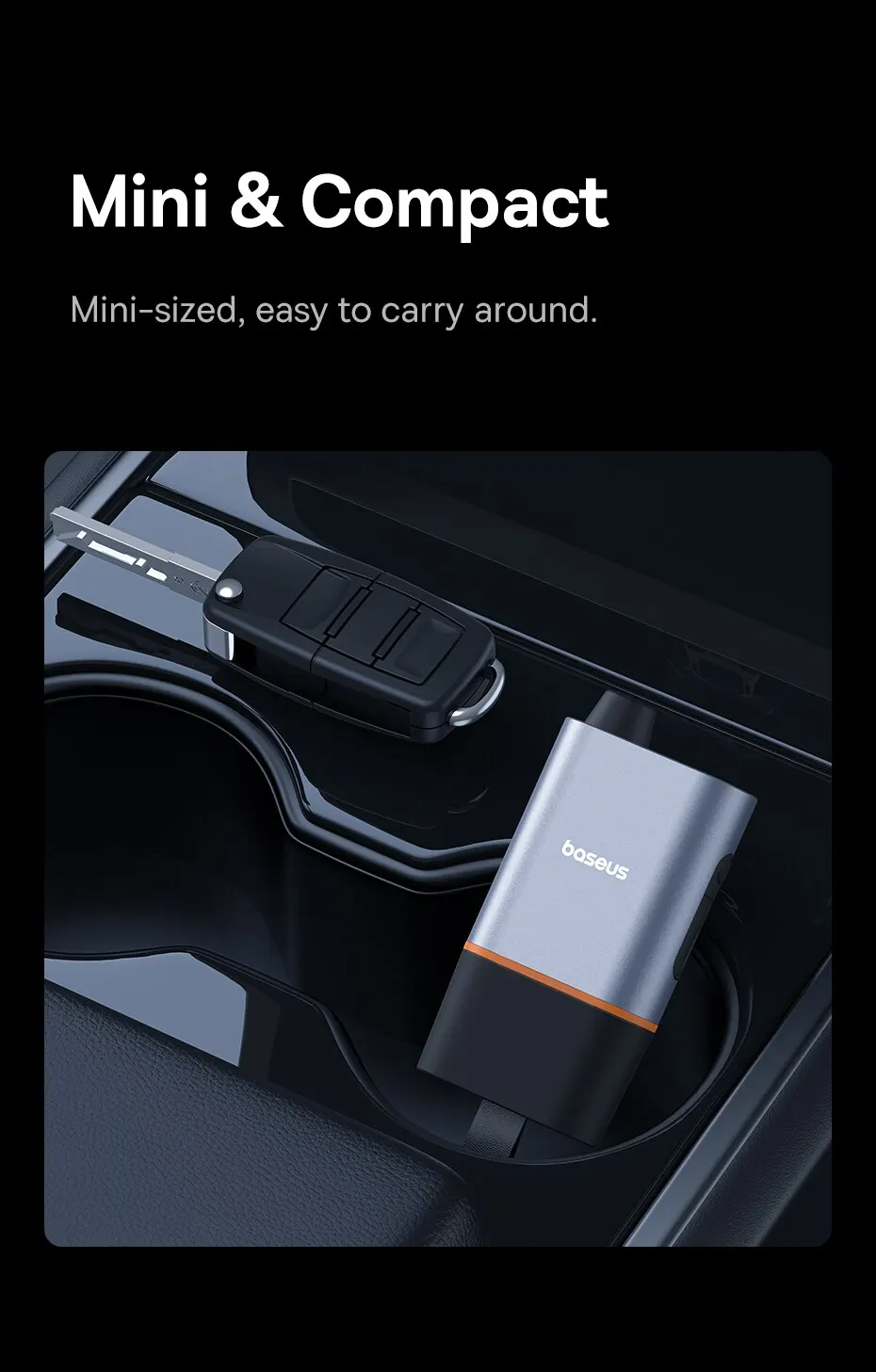 Baseus Auto Notfall Sicherheits hammer 3 in 1 U-förmigen Sicherheits gurts ch neider Fenster brecher Flucht mit Not lampe Autozubehör – Detail 11