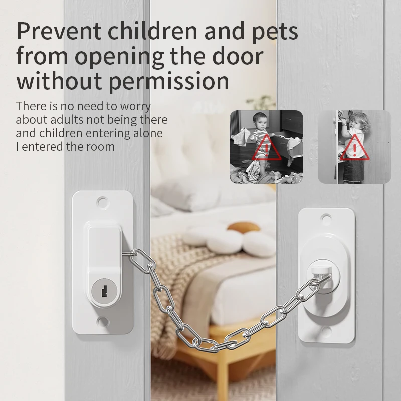Baby Safety Lock Child Protection Refrigerator/Window Children Security Lock cabinet lock child lock safety lock refrigerator lock refrigerator door lock door window lock For Kids Cabinet With Keys Adjustable chain