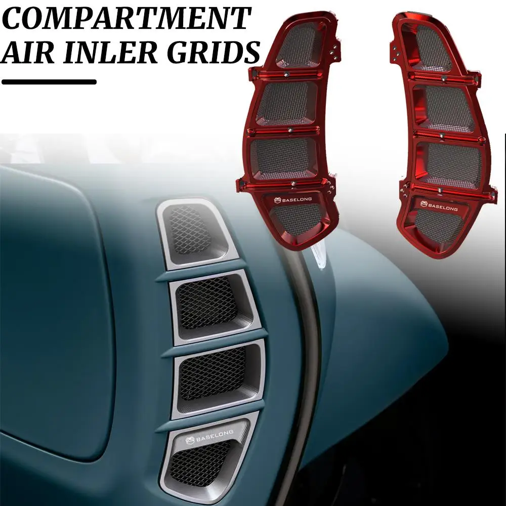 

Motorcycle Radiator Guard Grille Protector Bezel Cover For GTS125 GTV 250 GTS300 GT 200 L GTS 300ie Compartment air inler grids