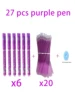 27/32Pcs Erasable Pen Refills Magic Gel Pens Rod Washable Handle 0.5mm Purple Ink Office School Supplies Stationery 6
