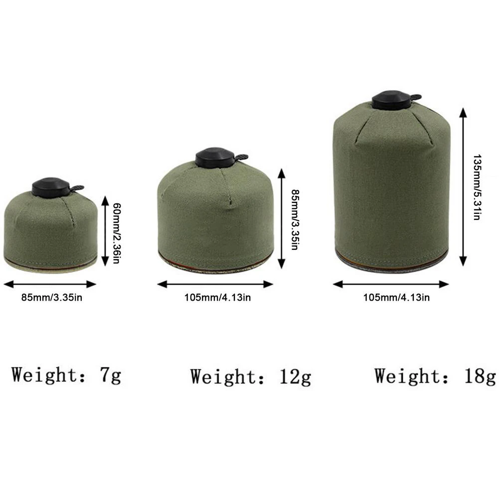 Gas Can Protective Cover 110/230/450g Gas Tank Case Gasoline Canister Fuel  Cylinder Storage Bag Camping Air Bottle Wrap Sleeve