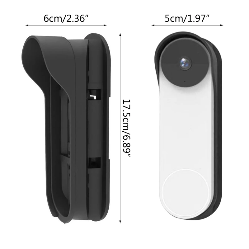 Anti-Theft Doorbell Holder Wireless Doorbell Mount Angle adjustable No-Drilling Mount Bracket Home Office