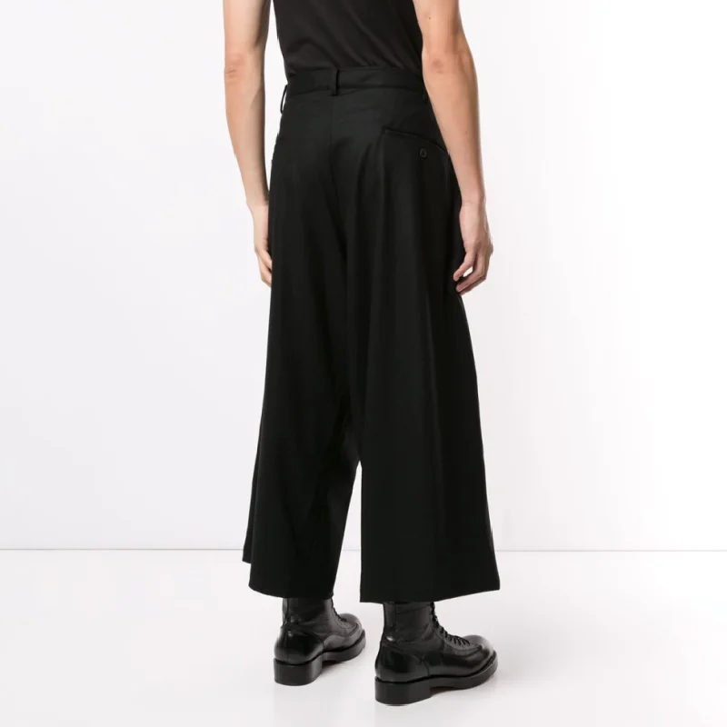 S-6XL!!2022 Spring and Autumn casual pants loose straight pants men's large size non-ironing nine cents original wide leg pant