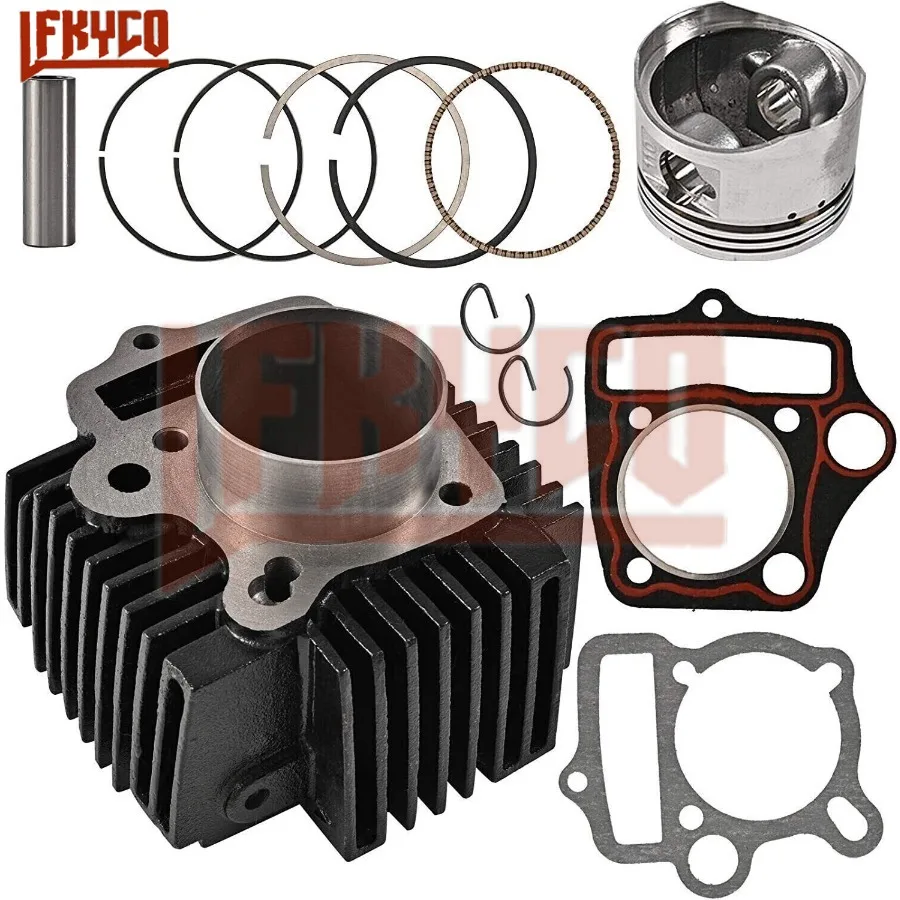 

Motorcycle Accessories 52.4mm Cylinder 107CC Engine Piston Kit Motor For Italika FT110 XT110 AT110 Motoblock ATV Equipment Parts