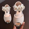 Summer New Style Children's Sandals Girls Fashion Rhinestone Flower Princess Shoes Little Girls Soft Soled Dance Shoes Girls 2
