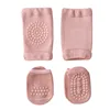 Baby Knee Pads Socks Set for Girls Boys Summer Solid Color Anti Slip Socks Kid Crawling Safety Floor Sock Leg Knee Protector 6