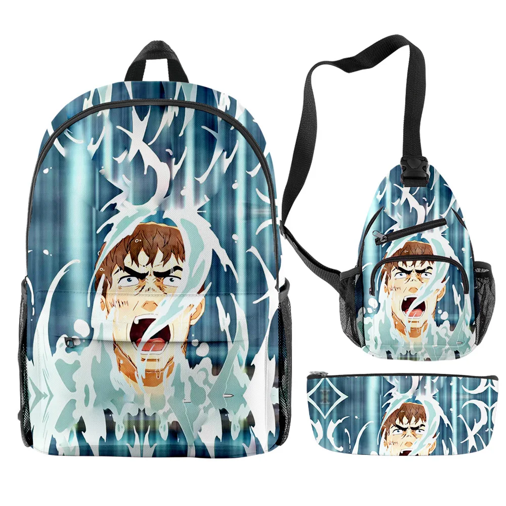 

Popular Funny Thermae Romae Novae Anime 3D Print 3pcs/Set pupil School Bags Trendy Travel Laptop Backpack Chest Bag Pencil Case