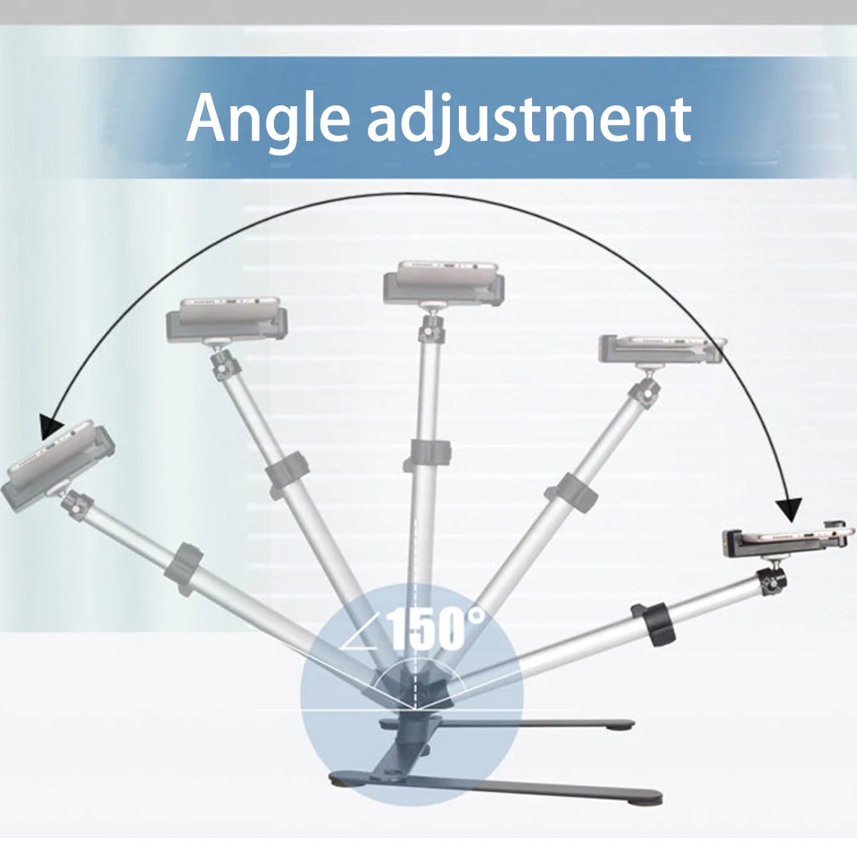 Compact Foldable Overhead Smartphone Tripod for Versatile Mobile Photography