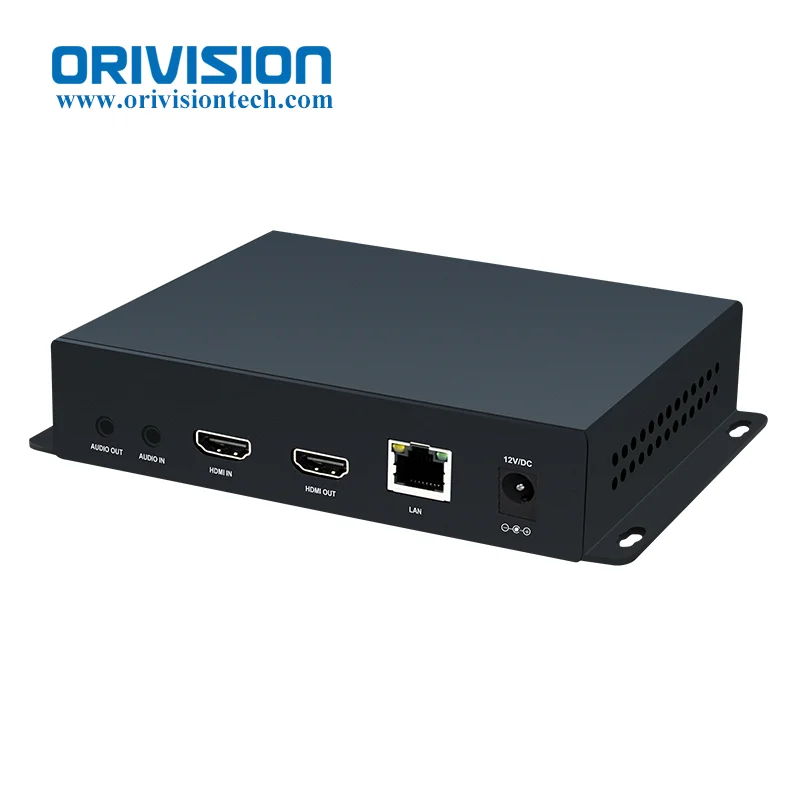 

ORIVISION H265 H264 HDMI IPTV Encoder with OLED SRT RTSP RTMP RTMPS IP Streaming Encoder