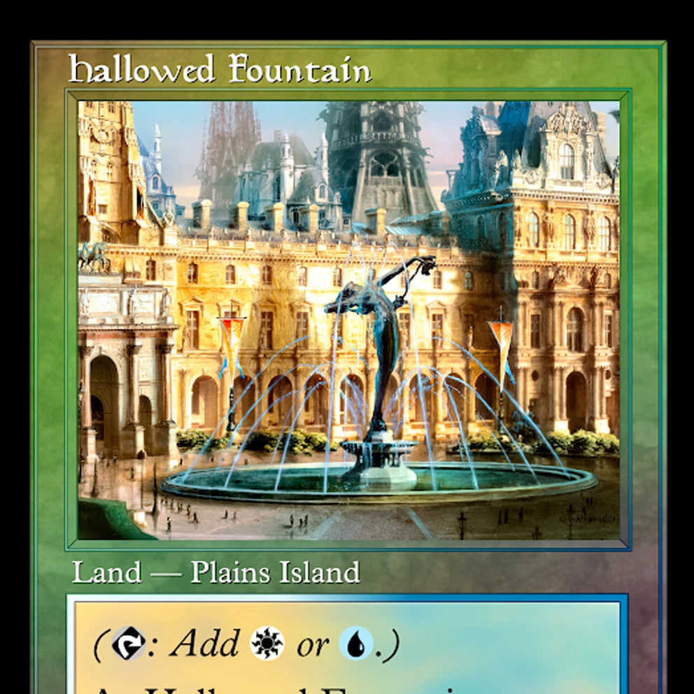 RVR HOLO3-Ⅱ02 TCG Proxy Cards Deck Borad Games Single Hologram Proxies shock land Cyclonic Rift Temple Garden Overgrown Tomb