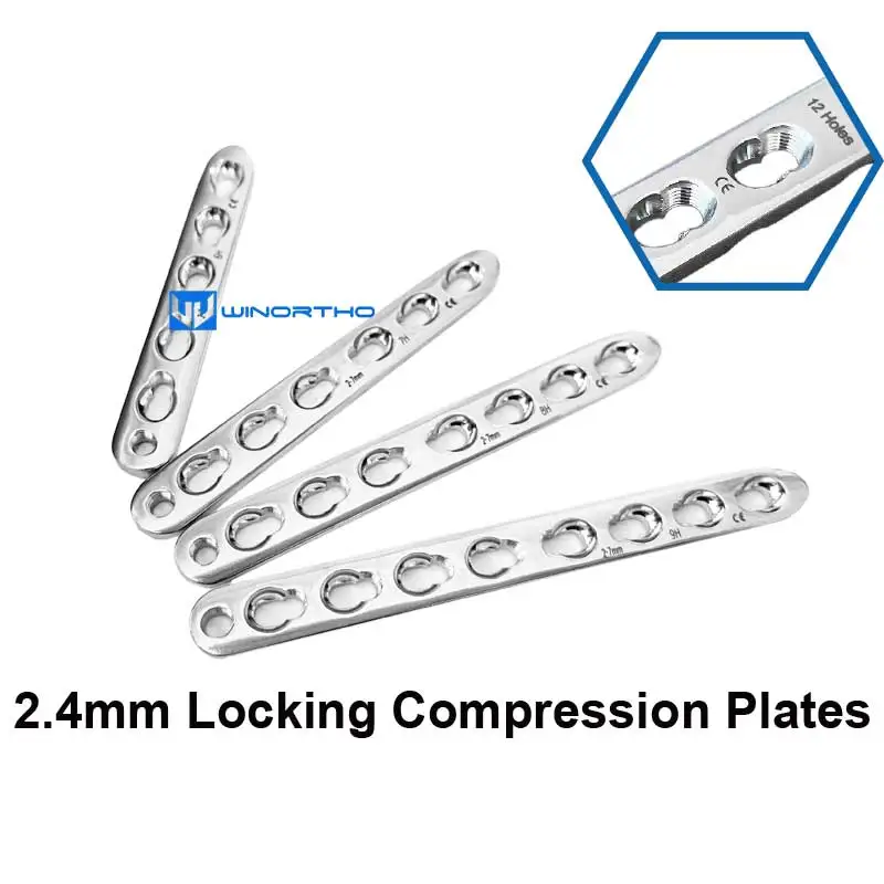 

Фиксирующие компрессионные пластины 2,4 мм LCP, AO synthes, ветеринарное оборудование, оборудование для животных, ортопедический хирургический инструмент для ветеринарии