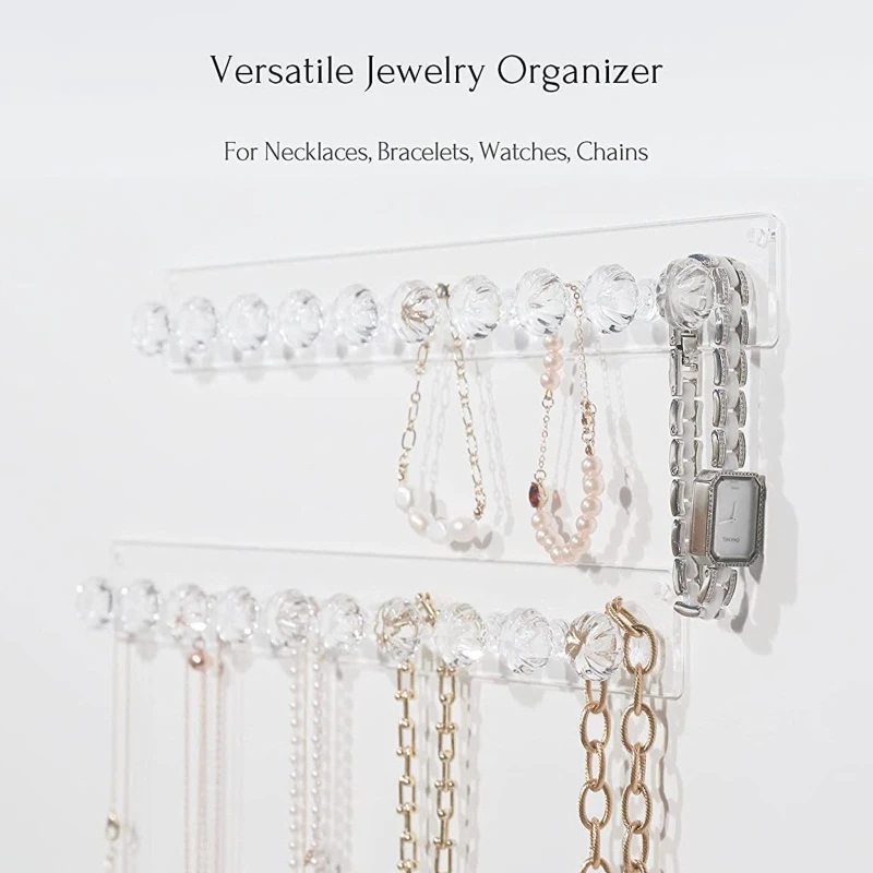 Organizador de joyas para collar, colgador de collares con 10 de montaje en de almacenamiento de joyas para collar, pulsera, anillo, 2X| | - AliExpress