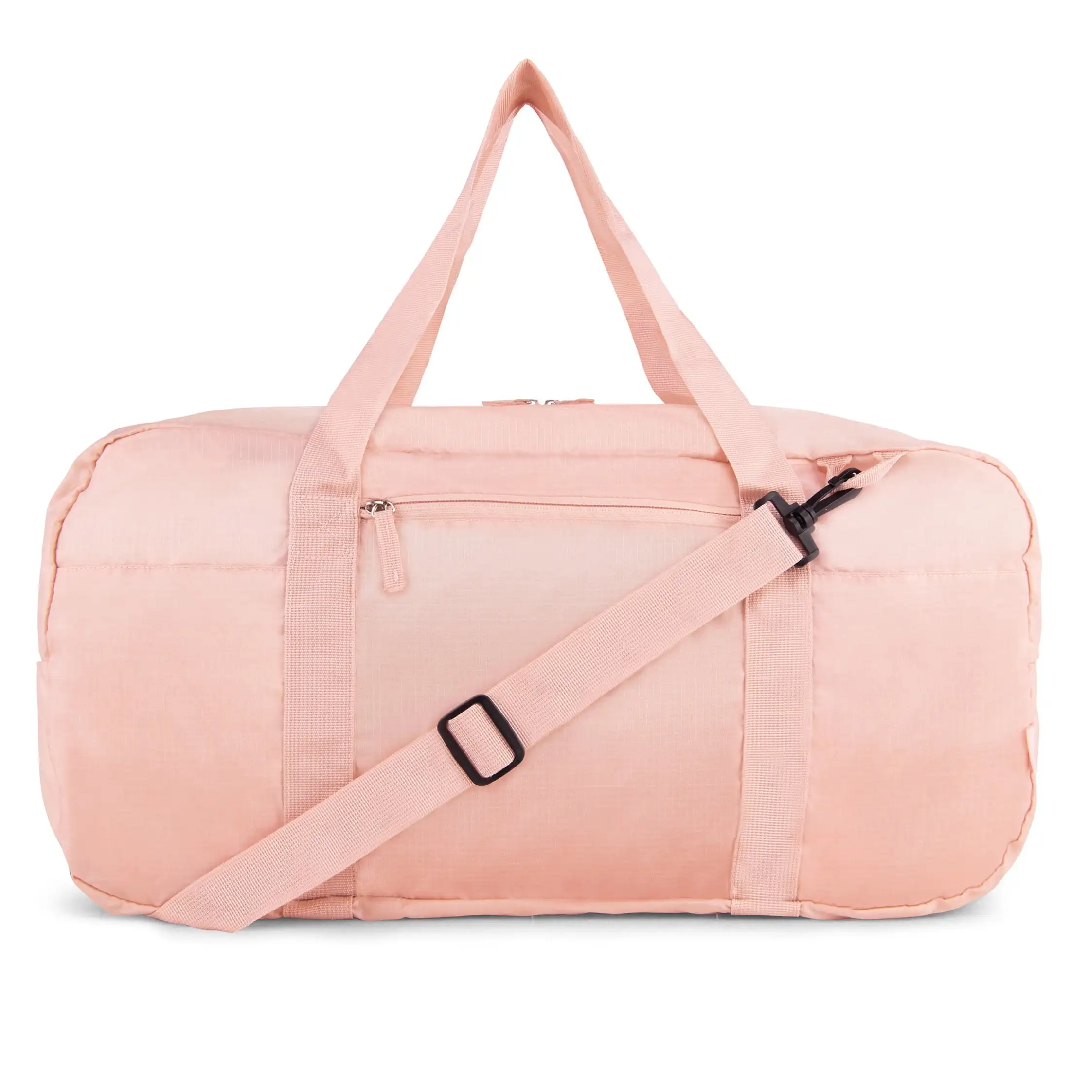 

Large 50L Packable Travel Duffel Bag with Adjustable Strap, Rose Gold
