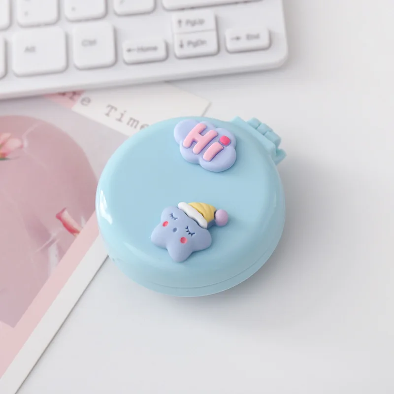 Hair Brush Comb Cute Cartoon Folding Comb with Cosmetic Mirror for Girls Air Cushion Massage Portable Comb Kids Dress Up Makeups Toy Gifts hair brush comb baby hair comb