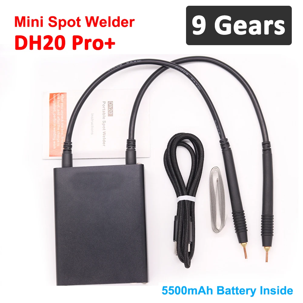 DH20 Pro+ DIY Spot Welder 9 Gears Mini Spot Welding Machine With Quick Release Pen Nickel Plate 18650 Battery Spot Welder 5500ma oem professional outdoor photograph lightweight carbon fiber tripod with quick release plate and ball head