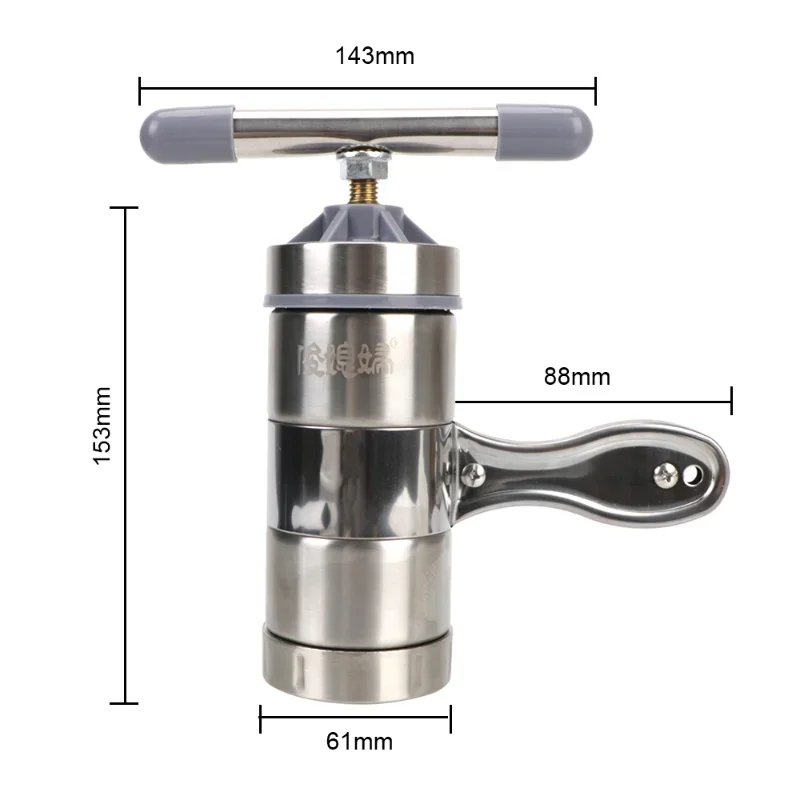 Stainless Steel Making Spaghetti Press Pasta Machine Manual Noodle Maker Fruits Juicer with Pressing Moulds Multifunctional