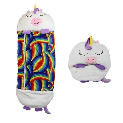 Kids Cartoon Sleeping Bags Children's Animal Sleep Sack Plush Doll Pillow Lazy Sleepsacks for Boys Girls Birthday Christma Gift images - 6